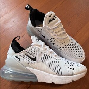 Nike Air Max 270 White and Black Sneakers